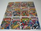 Lot of 12 Captain Marvel comics #'s 43,44,45,46,47,48,49,50,51,52,57 and 58