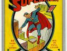 Superman #1 CGC 6.0 WHITE Origin Shuster Siegel DC Golden Age Comic Action
