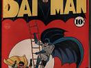 Batman #4 (1940) CGC 7.5 VF- WHITE pgs Joker app. 1st Gotham city