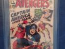 Avengers (1963 1st Series) #4 CGC 3.5 Stan Lee Signed(1117421001)C.America Lives