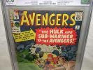 CGC 6.0 Marvel Comics AVENGERS #3 Stan Lee Jack Kirby XMEN SubMariner SpiderMan