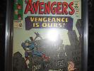 Avengers #20 CGC 8.5 WHITE pages Captain America Thor Iron Man Hulk comic