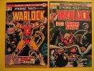 STRANGE TALES Issues 178 and 179 from 1975 Warlock Jim Starlin Two Marvel Comics
