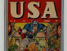 USA Comics #9 CGC 3.0 Classic Hitler Captain America Hitler Timely Avengers