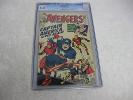 AVENGERS #4  CGC 6.0 first sliver age app. of Captain America