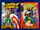Captain America #117, 118 (1968 Marvel) 1st appearance Falcon PGX CGC it set lot
