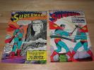 2 ISSUE LOT SILVER AGE SUPERMAN 194 & 196 in FINE to VF Condition