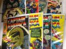 Silver age Captain America lot 103 118 120 121 122 123 124 126 Vg+ Up To Fn