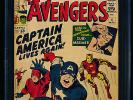 Avengers # 4  - 1st SA Captain America CGC 3.5 CREAM/OFF-WHITE  Pgs