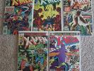 Lot of 5 Bronze Age Uncanny X-Men Marvel Comics 133, 134, 147, 148, & Annual 4