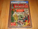 Avengers #1 1963 Very Nice CGC 3.0 Off-White to White Pages  Hulk Iron Man Thor
