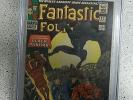 FANTASTIC FOUR #52 CGC 5.5 White/Off White Pages 1966 1st Appear Black Panther