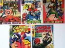 Marvel Captain America comic book lot silver age 114,115,116,118,119