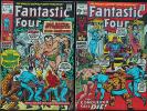 Fantastic Four 102 & 104  2 x  Lee/Kirby 1970 bronze age Marvel Comics Namor