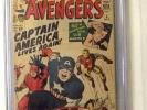 THE AVENGERS #4  First Silver Age Captain America  CGC Grade 3.5