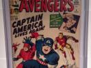 Avengers 4 CGC 6.0 Captain America Comic Book