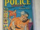 POLICE COMICS #11 PLASTIC MAN, KEY ISSUE, 1ST THE SPIRIT, EISNER, 1942, CGC 7.0