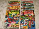 LOT OF 10 Captain marvel Comics Key Issues #50 App. AVENGERS,#57  Vs THOR,