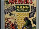 Marvel Avengers #8 CGC 3.0 Silver Age Lee Kirby 1st appear Kang the Conqueror