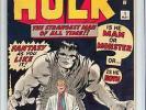 Hulk #1 5.5 (R) 1962 Avengers Thor Iron Man WHITE PAGES D12 912 cm fedex