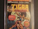 Marvel Chillers #3 CGC 9.0 NM Origin & 1st series Tigra Marvel key Avengers