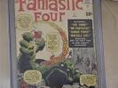 MARVEL 1961 FANTASTIC FOUR 1 CGC 6.0 (OW) FIRST FANTASTIC FOUR NEW PICTURES