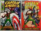 Lot of Captain America #117 & 118 (Sep, Oct 1969, Marvel) - The Falcon