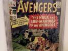 MARVEL Comics AVENGERS  #3 1964  VG 1St HULK TEAM UP CGC 4.0