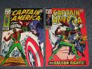 CAPTAIN AMERICA 117 118 Silver Age Marvel Comic 1st & 2nd Appearance of FALCON