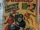 Avengers #4 CGC Graded 5.0 C-1 1st Silver Age appearance of Captain America