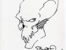 Berni Wrightson Original Artwork SIGNED 1995 Vintage Skull Character Horror RARE