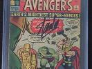 The Avengers #1 ( 1963, Marvel) CGC 5.0 SS-Stan Lee NO RESERVE
