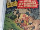 Avengers # 3 CGC Graded 5.0 Hulk Sub-Mariner Hot No Reserve Silver Age 1964 VG/F