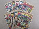 12 ISSUES OF THE MIGHTY WORLD OF MARVEL No's 2,3,4,5,6,7,8,9,11,12,13,14.
