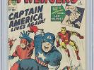 Avengers #4 CGC 6.0 1st S.A. app Captain America KEY ISSUE Kirby Lee Marvel