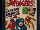 Avengers # 4 - 1st SA Captain America CGC 3.0 OW/WHITE Pgs.
