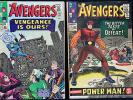 Avengers 20 & 21 2 fn- Silver Age 1965  Marvel Comics Lee &  Heck 1st Power Man