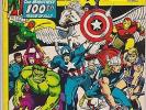 The Avengers #100 - Thor - Captain America - Iron Man - 1972