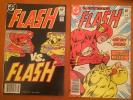 FLASH #323 & 324 - Flash vs Flash - Death Reverse Flash - 1983 - VF & VF+