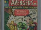 CGC 3.0 Avengers #1 Marvel 1963 Lot 55