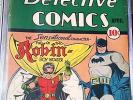 DC Detective Comics 38 CGC 3.0 1st app of Robin Off-White pages Ultra-RARE