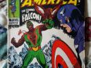 Captain America #117,118,186 1st 2nd Falcon Appearance ,Origin.  CIVIL WAR MOVIE