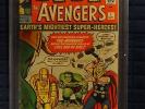 MARVEL Silver 1963 AVENGERS  # 1 comic PGX like CGC 5.0 Stan Lee Jack Kirby art