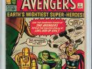 Avengers #1 CGC 5.0 Marvel 1963 Iron Man Thor Hulk Ant-Man E12 124 cm clean