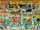 8x IRON MAN no.122-138 bronze-age lot Marvel Comics 1979 Hulk Ant-Man