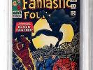 Fantastic Four #52 CBCS 6.0-R OWWP 1st App Black Panther 1966 Marvel Key Movie