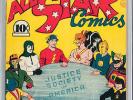 All Star Comics #3 CGC 7.5 DC 1940 1st Justice Society of America VF- (R) E9 cm