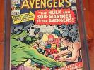 Avengers #3 CGC 5.0 Jan. 1964 Hulk, Sub-Mariner, Spider-Man, Fantastic Four