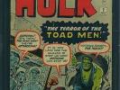 Hulk #2 PGX 5.0 Marvel 1962 1st Green Hulk Avengers Like CGC E12 564 1 cm SALE