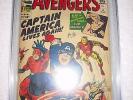 AVENGERS # 4 CGC 3.0 LT/OW - 1st SILVER AGE APPEAR OF CAPTAIN AMERICA NEW MOVIE